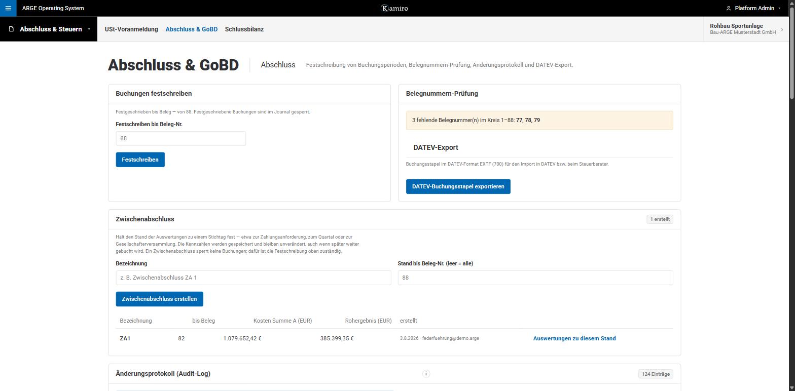 Abschluss, GoBD und DATEV